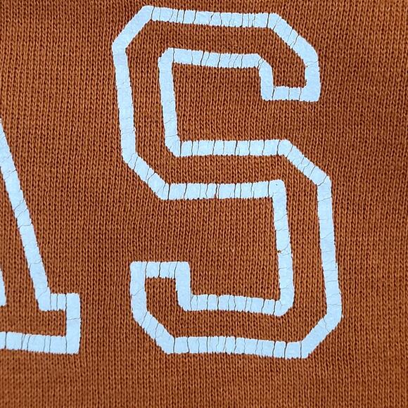 Vintage 80s Texas Ringer Sweatshirt Womens Large 23x23 Boxy - Picture 10 of 13